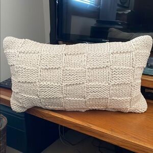 Threshold Chunky Knit Cream Pillow